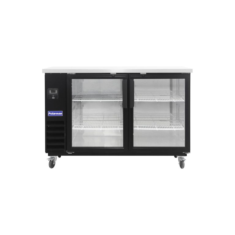 Polarman PLM-BC3-24G 61″ Back Bar Cooler with 2 Glass Swing Doors, 16.6 cu. ft.