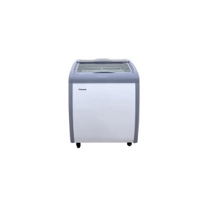 Polarman PLM-S150 26 3/16″ Mobile Ice Cream Display Freezer, Curved Sliding Lid with 2 Baskets, 5.3 cu. ft.