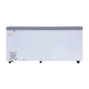 Polarman PLM-S560 70 7/8″ Mobile Ice Cream Display Freezer, Curved Sliding Lid with 6 Baskets, 20 cu. ft.