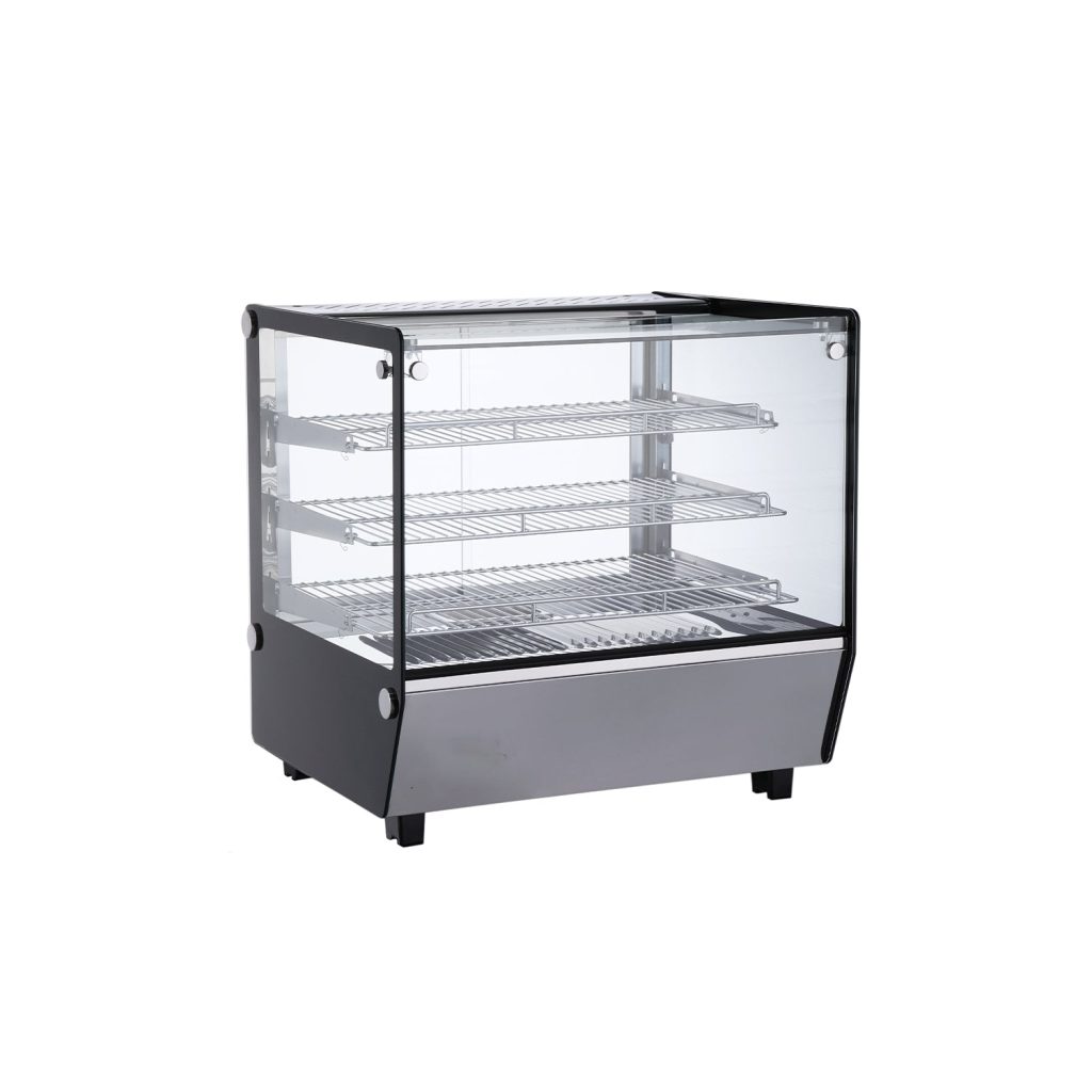 Polarman RTR-120L-5 27″ 3 Shelf Countertop Heated Display Case with Sliding Doors