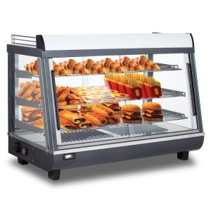 Polarman RTR-136L 36″ 3 Shelf Countertop Heated Display Case with Sliding Doors