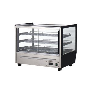 Polarman RTR-160L-5 34″ 3 Shelf Countertop Heated Display Case with Sliding Doors