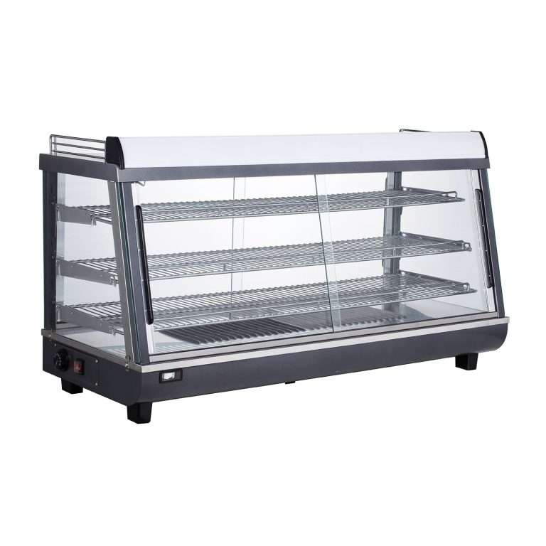 Polarman RTR-186L 48" 3 Estantes Caseta de Exhibición Calefactada de Mesa con Puertas Correderas