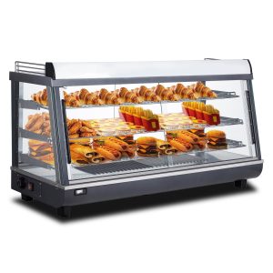 Polarman RTR-186L 48″ 3 Shelf Countertop Heated Display Case with Sliding Doors