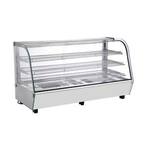 Polarman PLM-W202L 48″  3 Shelf Countertop Heated Display Case with Sliding Doors