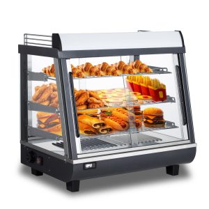 Polarman RTR-96L 27″ 3 Shelf Countertop Heated Display Case with Sliding Doors