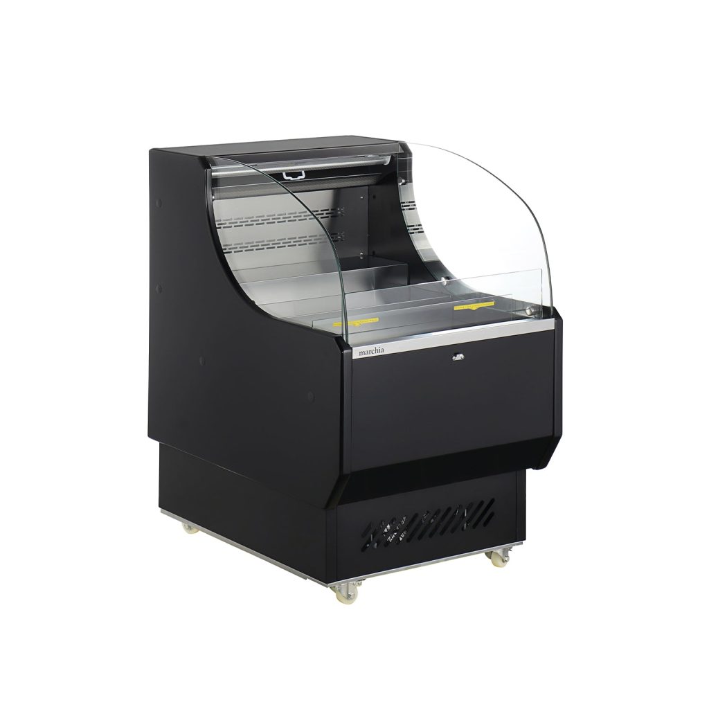 Polarman RTS-186L 25 9/10″ Black Horizontal Refrigerated Air Curtain Merchandiser