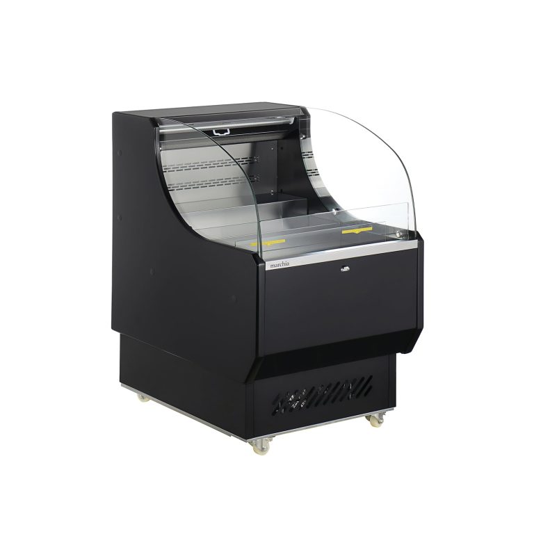 Polarman RTS-186L 25 9/10″ Black Horizontal Refrigerated Air Curtain Merchandiser