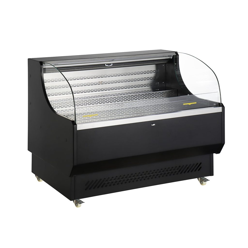 Polarman RTS-370L 51 7/10″ Black Horizontal Refrigerated Air Curtain Merchandiser