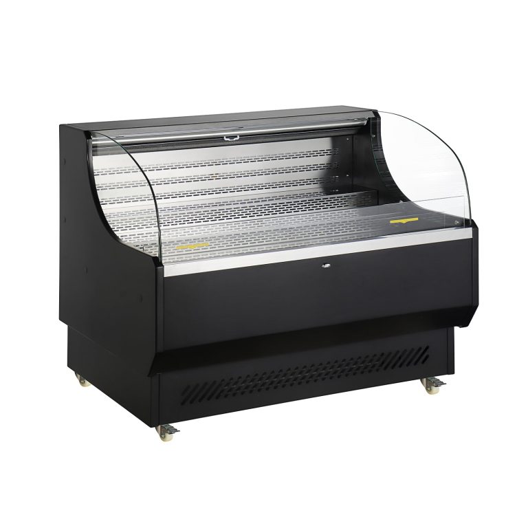 Polarman RTS-370L 51 7/10″ Black Horizontal Refrigerated Air Curtain Merchandiser