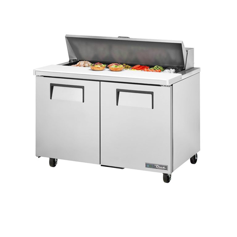 True TSSU-48-12-HC 48 3/8″ 2 Door Refrigerated Sandwich Prep Table