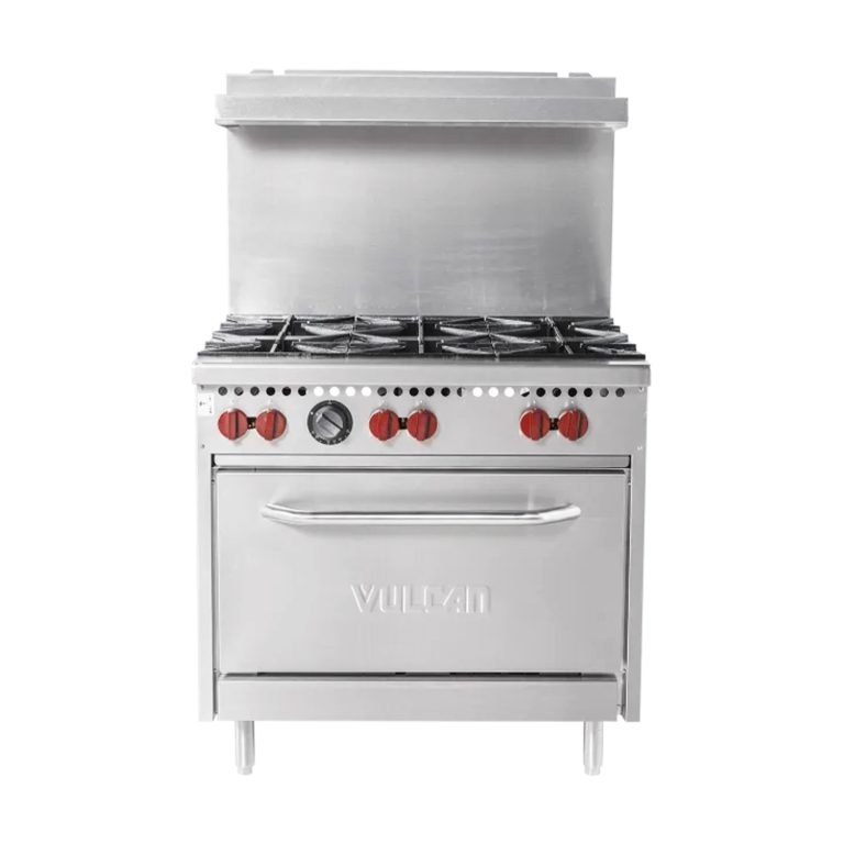 Vulcan SX36-6BN SX Series Natural Gas 6 Burner 36″ Range with Standard Oven – 198,000 BTU