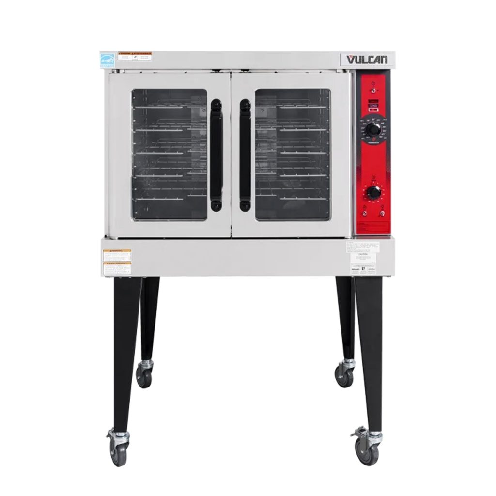 Vulcan VC4GD Natural Gas Single Deck Full Size Gas Convection Oven with Solid State Controls and Legs – 50,000 BTU