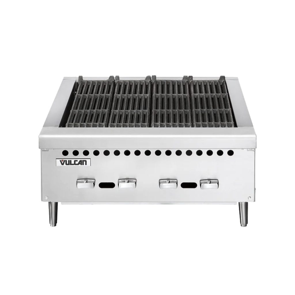 Vulcan VCRB25 Natural Gas 25″ Low Profile Radiant Charbroiler – 58,000 BTU