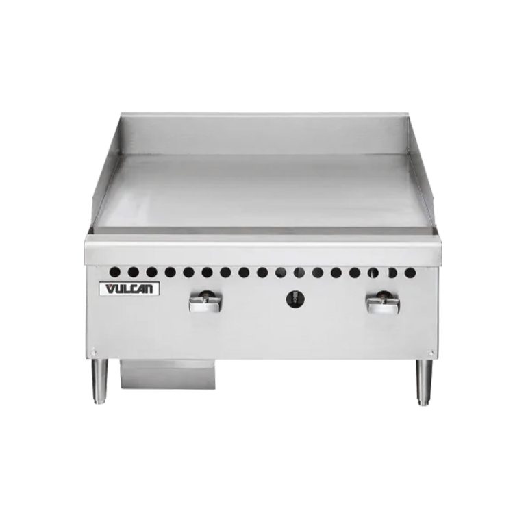 Vulcan VCRG24-M Natural Gas 24″ Countertop Griddle with Manual Controls – 50,000 BTU
