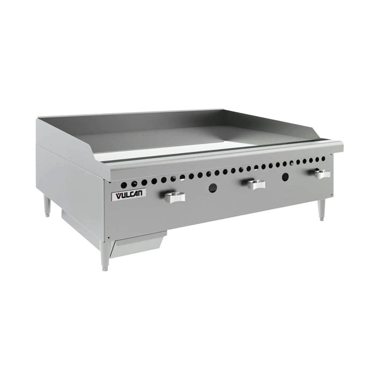 Vulcan VCRG36-M Natural Gas 36″ Countertop Griddle with Manual Controls – 75,000 BTU