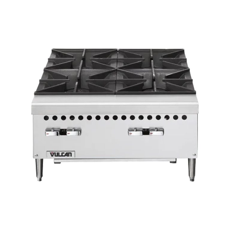 Vulcan VCRH24 Natural Gas 24″ 4 Burner Countertop Range / Hot Plate – 100,000 BTU