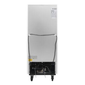 Polarman PLM-HGD12R 25″ Black Refrigerated Single Swing Glass Door Merchandiser with LED Lighting, 12 cu.ft