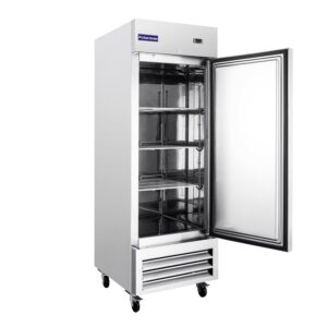 Polarman PLM-27RS 26 3/4″ Reach-In Refrigerator with Single Solid Door, Bottom Mount, Stainless Steel, 23 cu. ft.