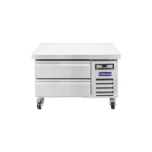 Polarman PLM-CBR36 37 15/16″ Refrigerated Chef Base, 2 Drawers, 5.1 cu ft, Stainless Steel