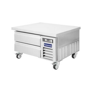 Polarman PLM-CBR36 37 15/16″ Refrigerated Chef Base, 2 Drawers, 5.1 cu ft, Stainless Steel