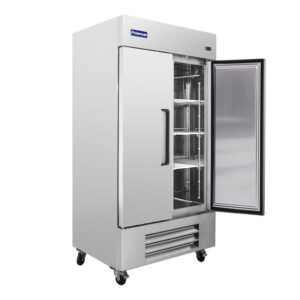 Polarman PLM-35FS 39 1/2″ Reach-In Freezer with Double Solid Doors, Bottom Mount, Stainless Steel, 35 cu. ft.