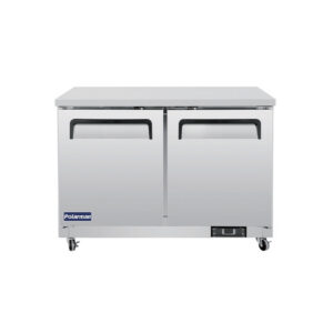 Polarman PLM-UC-48FS 48 1/4″ Undercounter Freezer, 12 cu. ft, Stainless Steel, 2 Solid Doors
