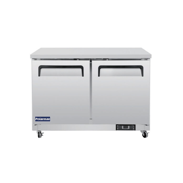 Polarman PLM-UC-48FS 48 1/4″ Undercounter Freezer, 12 cu. ft, Stainless Steel, 2 Solid Doors