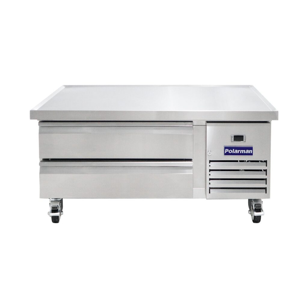 Polarman PLM-CBR48 50″ Refrigerated Chef Base, 2 Drawers, 5.9 cu ft, Stainless Steel