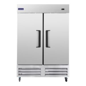 Polarman PLM-54FS 53 15/16″ Reach-In Freezer with Double Solid Doors, Bottom Mount, Stainless Steel, 49 cu. ft.