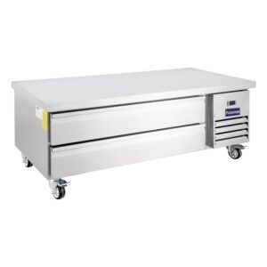 Polarman PLM-CBR60 62″ Refrigerated Chef Base, 2 Drawers, 8.7 cu ft, Stainless Steel