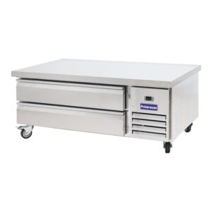 Polarman PLM-CBR60 62″ Refrigerated Chef Base, 2 Drawers, 8.7 cu ft, Stainless Steel