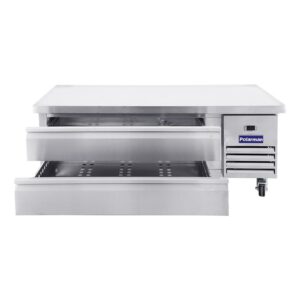 Polarman PLM-CBR60 62″ Refrigerated Chef Base, 2 Drawers, 8.7 cu ft, Stainless Steel