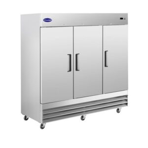 Chumart CMT-81R 80 7/8″ Reach-In Refrigerator with Triple Solid Doors, Bottom Mount, Stainless Steel, 72 cu. ft.