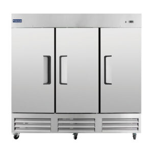 Polarman PLM-81RS 81″ Reach-In Refrigerator with Triple Solid Doors, Bottom Mount, Stainless Steel, 72 cu. ft.