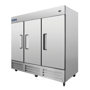 Polarman PLM-81RS 81″ Reach-In Refrigerator with Triple Solid Doors, Bottom Mount, Stainless Steel, 72 cu. ft.
