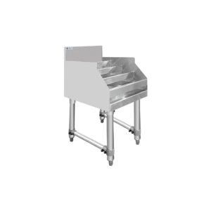 ChefAsst 12″ Wide CA-LD1223-316 5-Tier Stainless Steel Commercial Liquor Shelf Display Rack