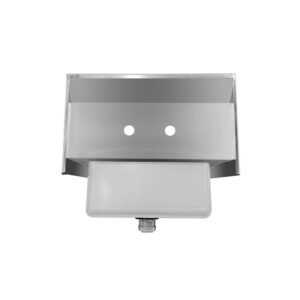 ChefAsst 15″ x 15 3/4″ CA-HS-15-SP-318-WB Wall Mounted Hand Sink with Side Splash