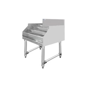 ChefAsst 24″ Wide CA-LD2423-316 5-Tier Stainless Steel Commercial Liquor Shelf Display Rack