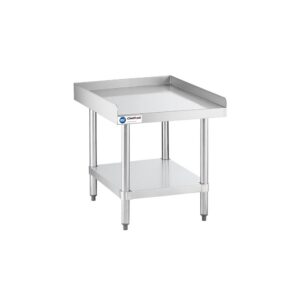 ChefAsst 30″ x 24″ CA-ESS-3024-316 16-Gauge 304 Stainless Steel Equipment Stand with 201 Stainless Steel Legs and Undershelf