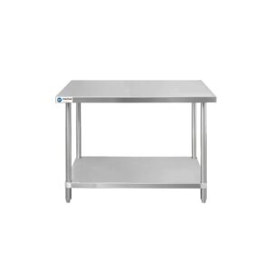 ChefAsst 30″ x 48″ CA-WTS-3048-316 16-Gauge 304 Stainless Steel Commercial Work Table with 201 Stainless Steel Legs and Undershelf