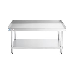 ChefAsst 30″ x 60″ CA-ESS-3060-316 16-Gauge 304 Stainless Steel Equipment Stand with 201 Stainless Steel Legs and Undershelf