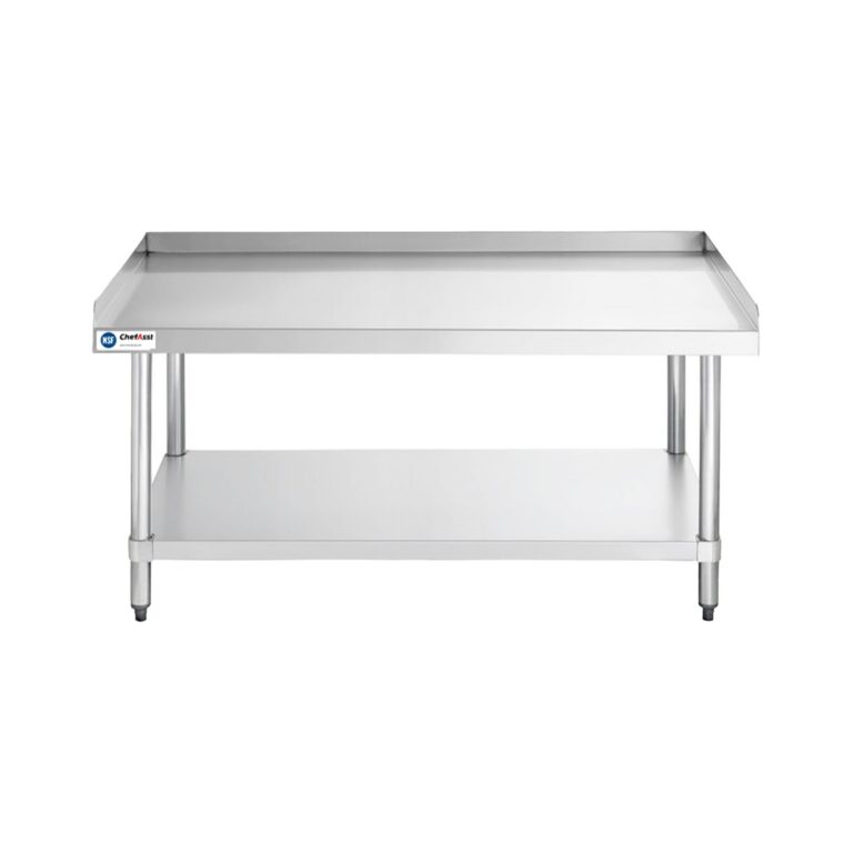 ChefAsst 30″ x 60″ CA-ESS-3060-316 16-Gauge 304 Stainless Steel Equipment Stand with 201 Stainless Steel Legs and Undershelf
