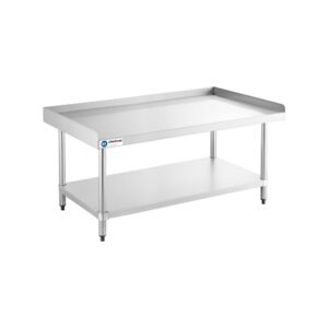 ChefAsst 30″ x 60″ CA-ESS-3060-316 16-Gauge 304 Stainless Steel Equipment Stand with 201 Stainless Steel Legs and Undershelf
