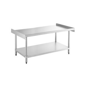ChefAsst 30″ x 60″ CA-ESS-3060-316 16-Gauge 304 Stainless Steel Equipment Stand with 201 Stainless Steel Legs and Undershelf
