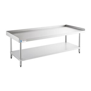 ChefAsst 30″ x 72″ CA-ESS-3072-316 16-Gauge 304 Stainless Steel Equipment Stand with 201 Stainless Steel Legs and Undershelf