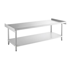 ChefAsst 30″ x 72″ CA-ESS-3072-316 16-Gauge 304 Stainless Steel Equipment Stand with 201 Stainless Steel Legs and Undershelf