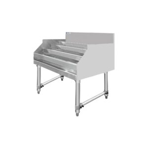 ChefAsst 36″ Wide CA-LD3623-316 5-Tier Stainless Steel Commercial Liquor Shelf Display Rack