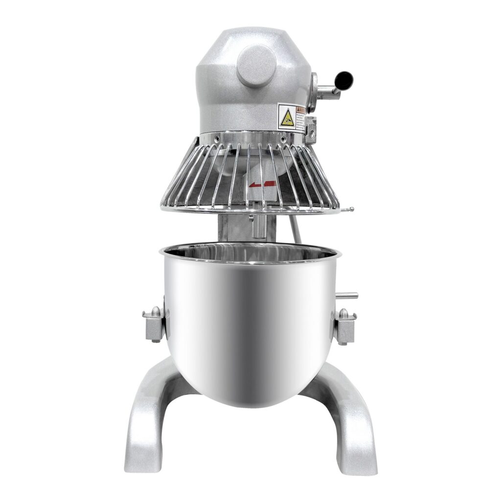 ChefAsst CA-MX10A 10L 3-Speed 1 HP Planetary Stand Mixer with Guard & Standard Accessories