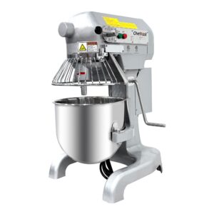 ChefAsst CA-MX10A 10L 3-Speed 1 HP Planetary Stand Mixer with Guard & Standard Accessories